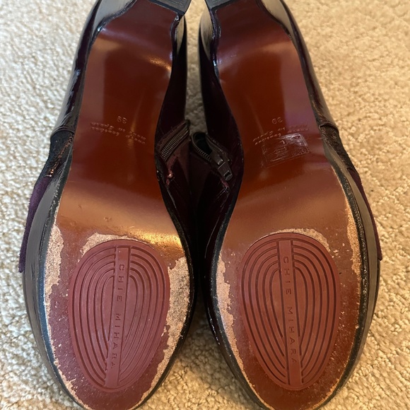 Chie Mihara Purple Open Toe Booties Size 39 - Picture 6 of 7